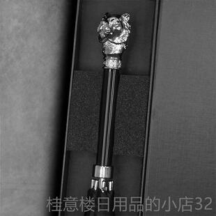 高档Dan雨Mune载r狮子头设计长柄伞轻奢创意i定制自动伞商务车直