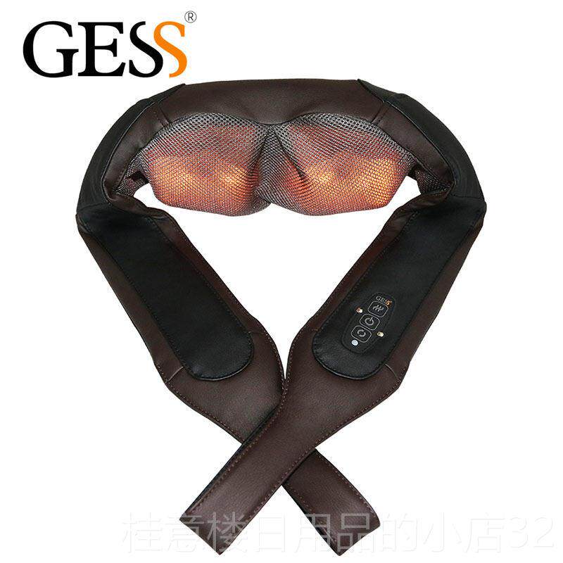 正品E国GSSc0德6充电按摩披肩揉肩膀腰部颈椎按摩器捏仪颈部家用