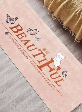 高档卧n室is风地毯网红床边毯灰色全铺满免可裁剪客洗厅沙发茶几