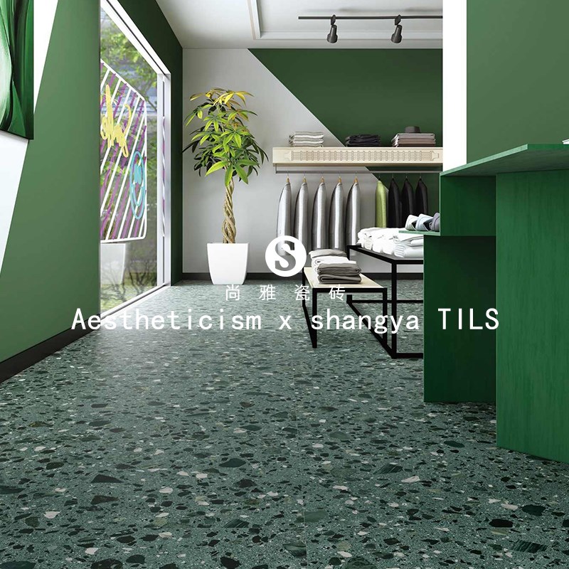 彩色水磨石00x00瓷砖客厅卧室地板砖阳台餐厅防滑地砖浴室墙砖