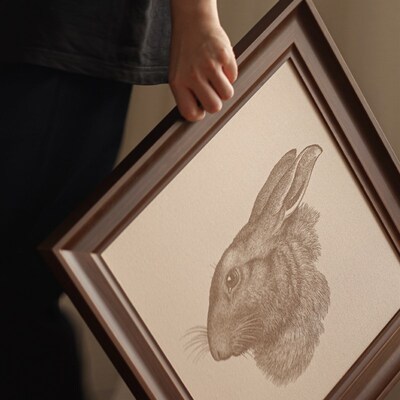 集木室物所/迷途动物挂画装饰画客餐厅入户玄关沙发背景墙落地画