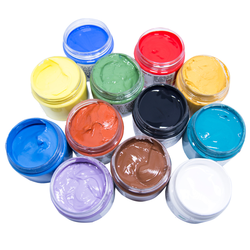 硅质颜料可油画无异味 非丙烯古建手绘墙绘颜料晕染更好防水300ml