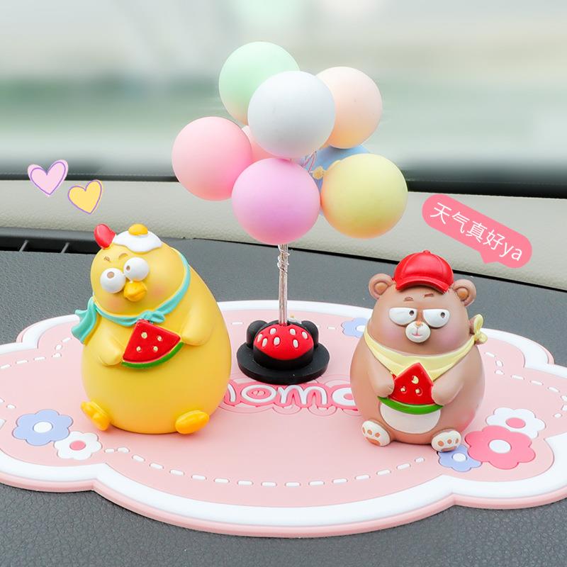 创意树脂工艺吃瓜群众蛋糕烘培装饰小摆件汽车载内装饰迷你摆饰品