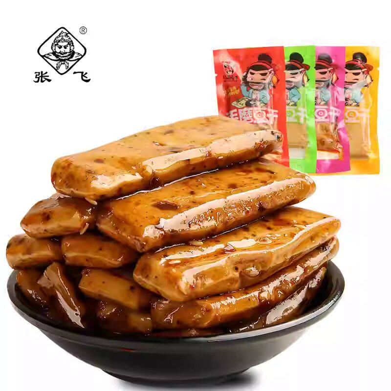 张飞手磨豆干四川重庆特产散装小包装豆腐干麻辣休闲小零食品小吃