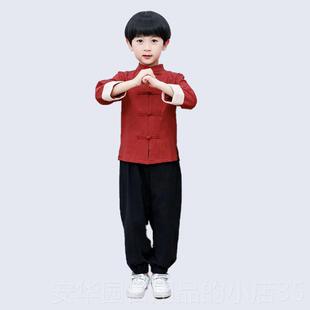 高档儿旗袍学装生服四青年汉代合唱诗歌朗诵表演服装表演服装童合