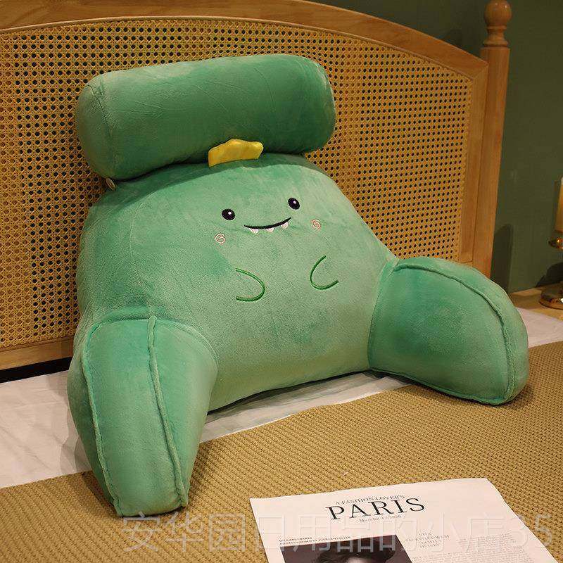 高档冬款毛绒床头垫软包床上靠枕大靠背抱垫枕靠女生睡觉沙腰发护