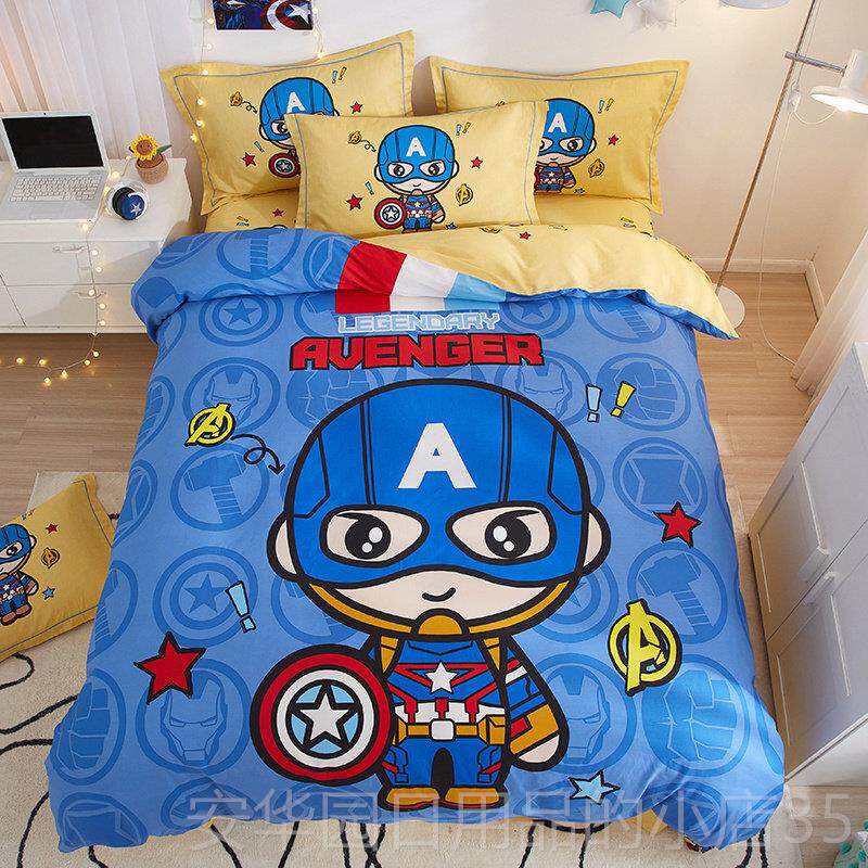 高档小车男儿童四件套纯棉汽孩青少年床笠床被单套床上三件套男童