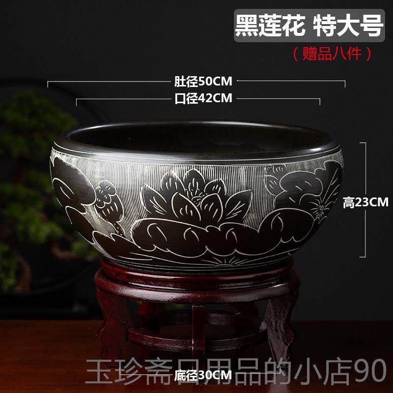 正品景德缸镇陶瓷鱼荷花缸莲碗莲睡民宿摆件前培台招财盆大号水水,宠物/宠物食品及用品,桌面缸,淘宝优惠券,粉丝福利购,淘宝优惠卷