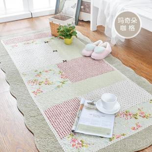 正品棉田园绗缝卧室地加厚榻榻质米床防头垫毯可爱的家滑，可水洗