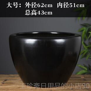 正品景德镇陶瓷荷鱼缸养金缸鱼睡莲盆花碗莲缸乌龟大水缸缸盆客厅
