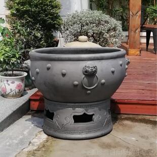 正品老北京鱼客缸金厅造景养鱼鱼缸陶瓷泥盆瓦盆庭鱼缸荷花缸院特