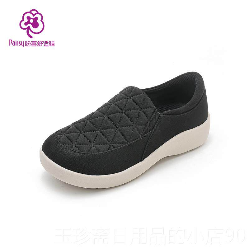 正品Pan舒sy盼喜一脚蹬鞋女日本闲 休百搭厚底防滑鞋轻便适加宽春