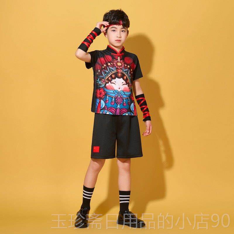 正品六童演出服走秀男新中式古典国潮舞蹈走童一秀女童套装儿街舞