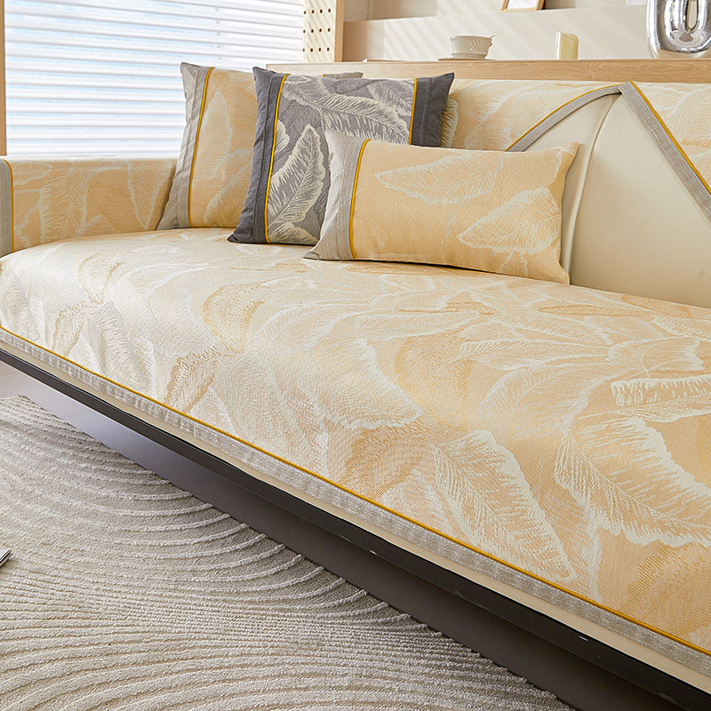 2024新款冰丝沙发垫夏季靠背巾凉席坐垫四季通用沙发垫子盖布套罩