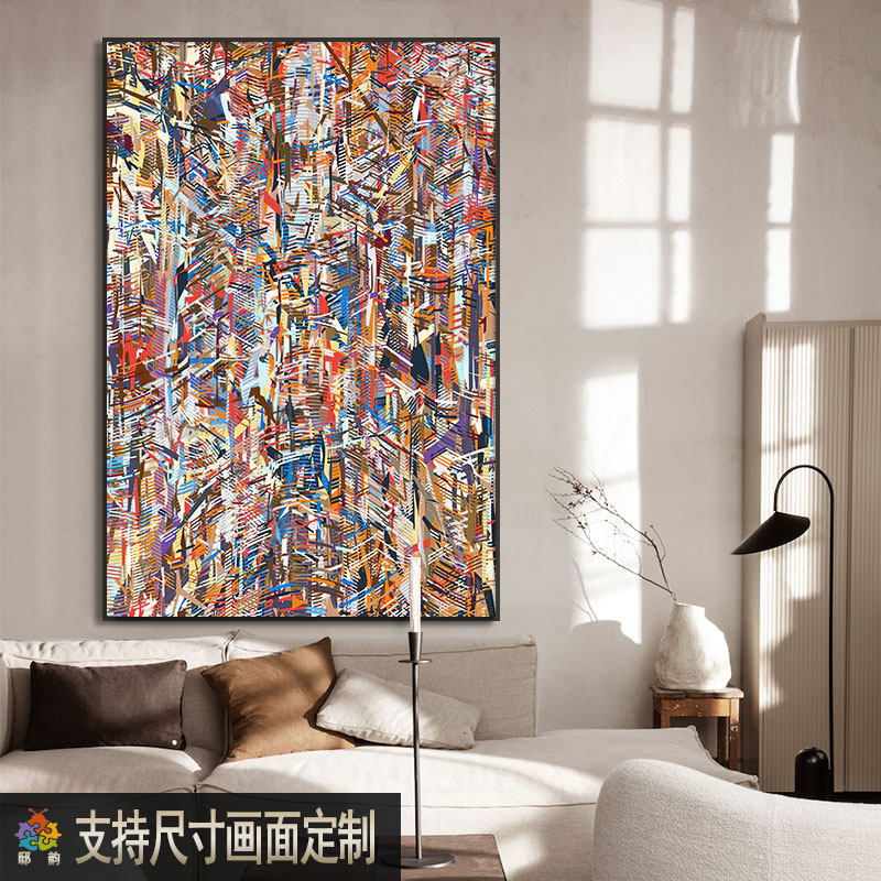 诧寂侘寂风无框装饰画民宿酒店房间软装壁画客厅现代画布挂画定制