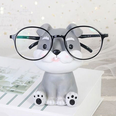 创意可爱动物眼镜搁架眼镜店放置架展示架办公室桌面眼镜架子摆件