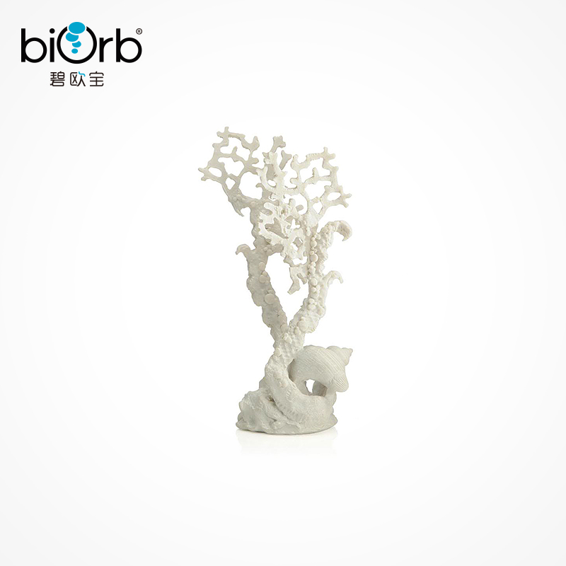 biorb 鱼缸造景植物装饰 仿真海扇海葵 大白扇形珊瑚