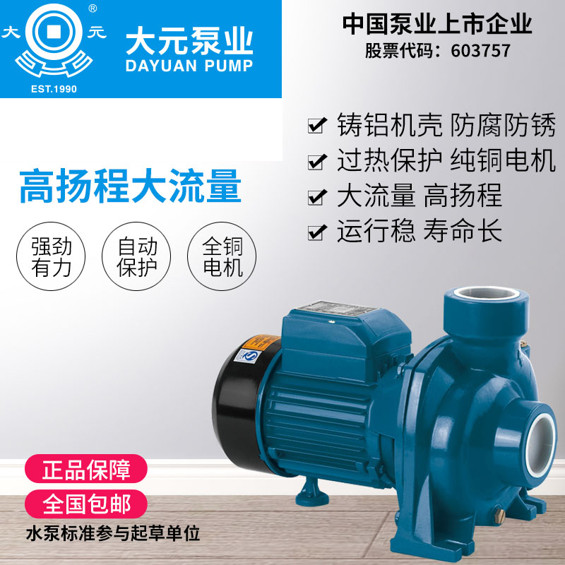 大元IQ离心泵大流量工业加压循环泵农用灌溉抽水泵家用管道增压泵