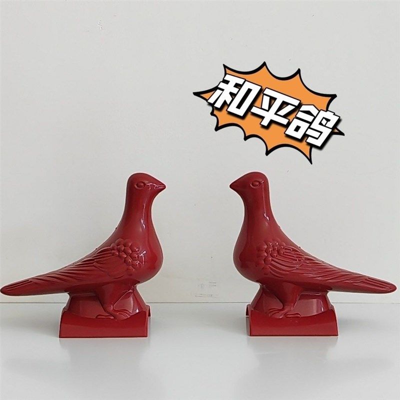 树脂瓦鸽子小鸟配件屋顶吉祥物鸽子和平鸽报喜鸟招财鸽瓦屋脊装饰