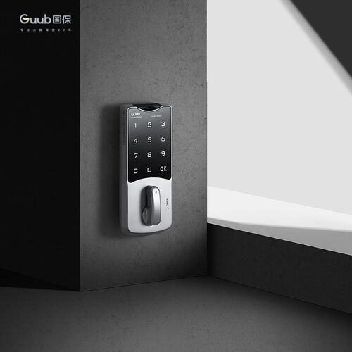 Guub国保密码锁家用柜子锁文件柜锁单双门智能锁电子锁触摸屏D153