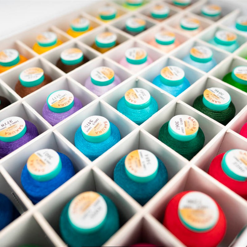 兄弟NV18E电脑家用绣花机NV180彩色涤纶NV950盒装绣花线48色NV95E