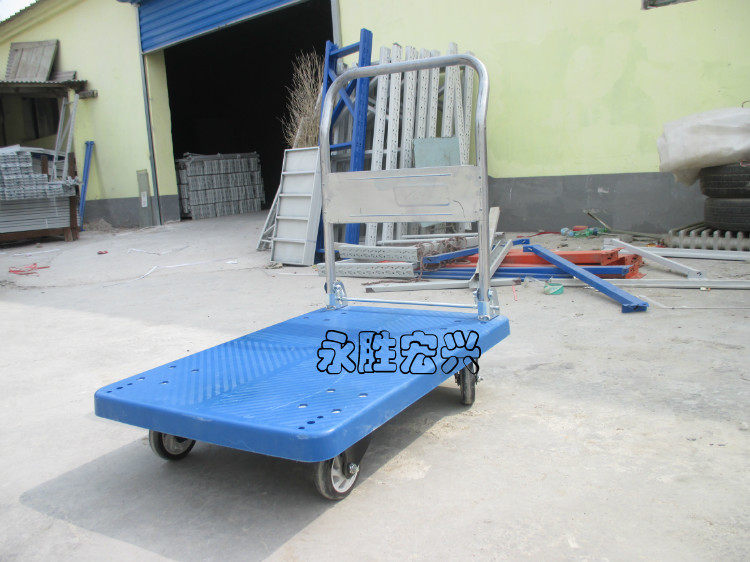 平板小推车 拉货车 手拉车 折叠卸货车 货架小拉车 搬运货物推车
