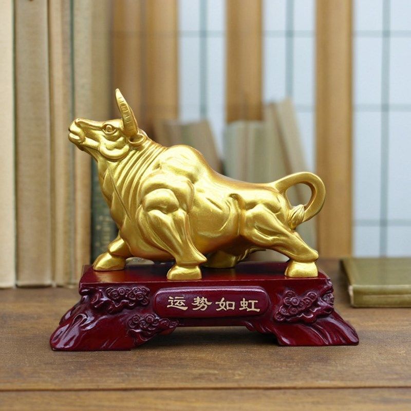华尔街牛招财金牛摆件生肖牛气冲天办公桌装饰酒柜电视柜摆设礼品,家居饰品,装饰摆件,淘宝优惠券,粉丝福利购,淘宝优惠卷