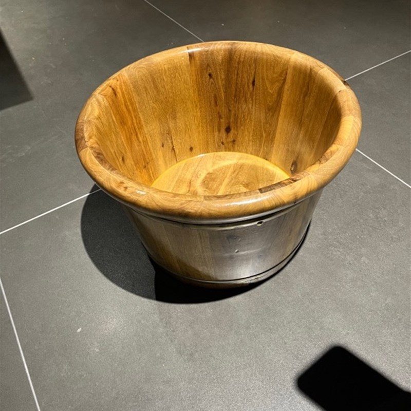 金丝楠木足浴实木泡脚桶木质木桶家用过小腿洗脚木盆足疗桶按摩