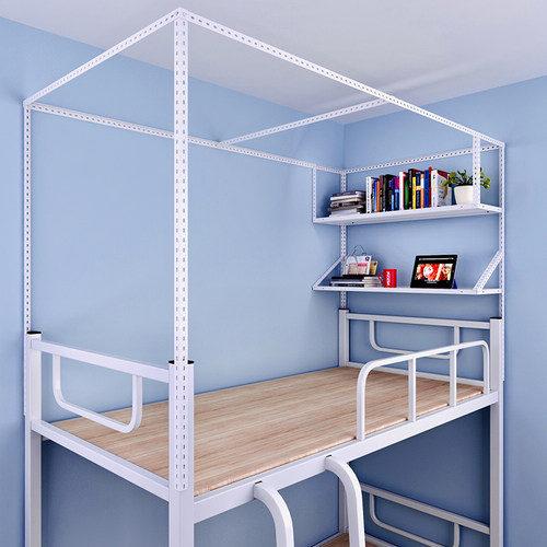 大学生宿舍伸缩床帘支架可调节床架加粗加厚蚊帐杆子寝室上铺下铺