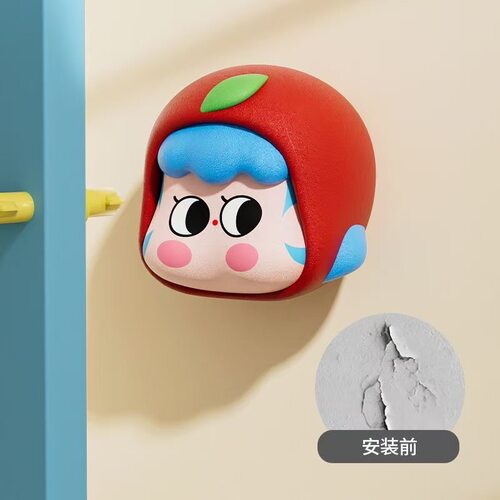 可爱小丸子防撞门档贴门后门档防撞阻门器儿童房免打孔装饰品