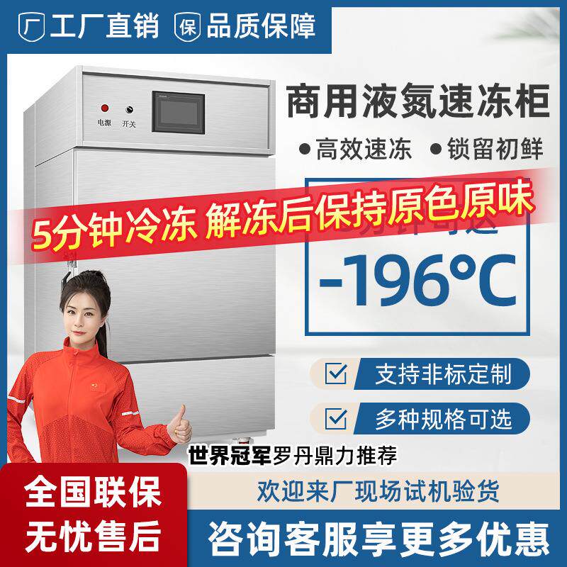 -196度液氮速冻柜商用小型速冻柜海产品速冻机柜式速冻设备