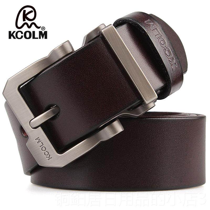 高档男士真皮皮带韩版 进口纯头层扣牛皮针加长 大尺宽男码款腰带