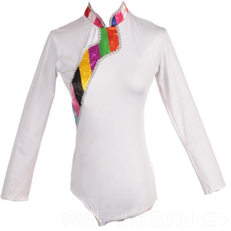 高档藏族场舞蹈蹈演服装女民族半身裙舞藏式练习裙学生出艺考大摆