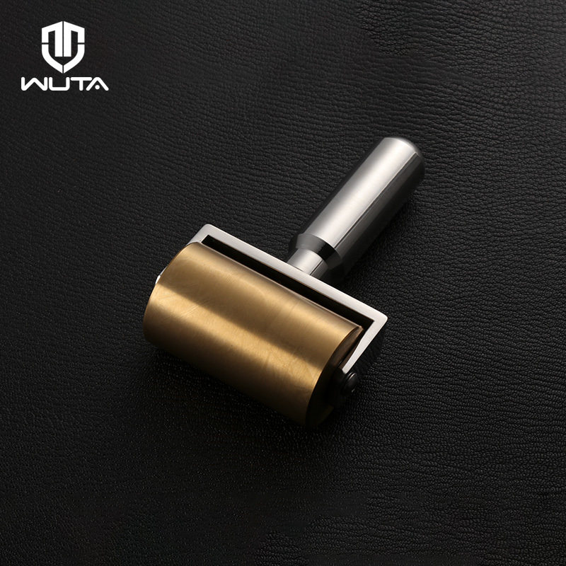 无它皮革推轮不锈钢黄铜滚轮DIY手工皮具压平工具 进口轴承 1000g