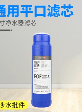 净水器滤芯FOF复合阻垢滤芯10寸平口吸附余氯减少水垢通用活性炭