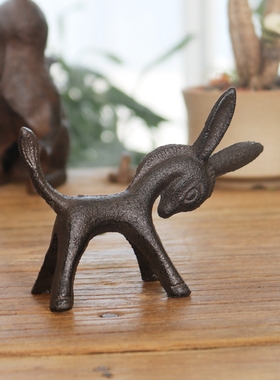 复古铸铁工艺经典铁艺动物拖拉机别墅庭院家居酒店会所装饰品摆件