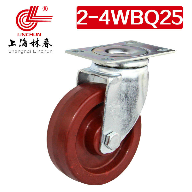 林春2系4寸中型玻纤耐高温万向轮承载140KG烤炉工业脚轮2-4WBQ25