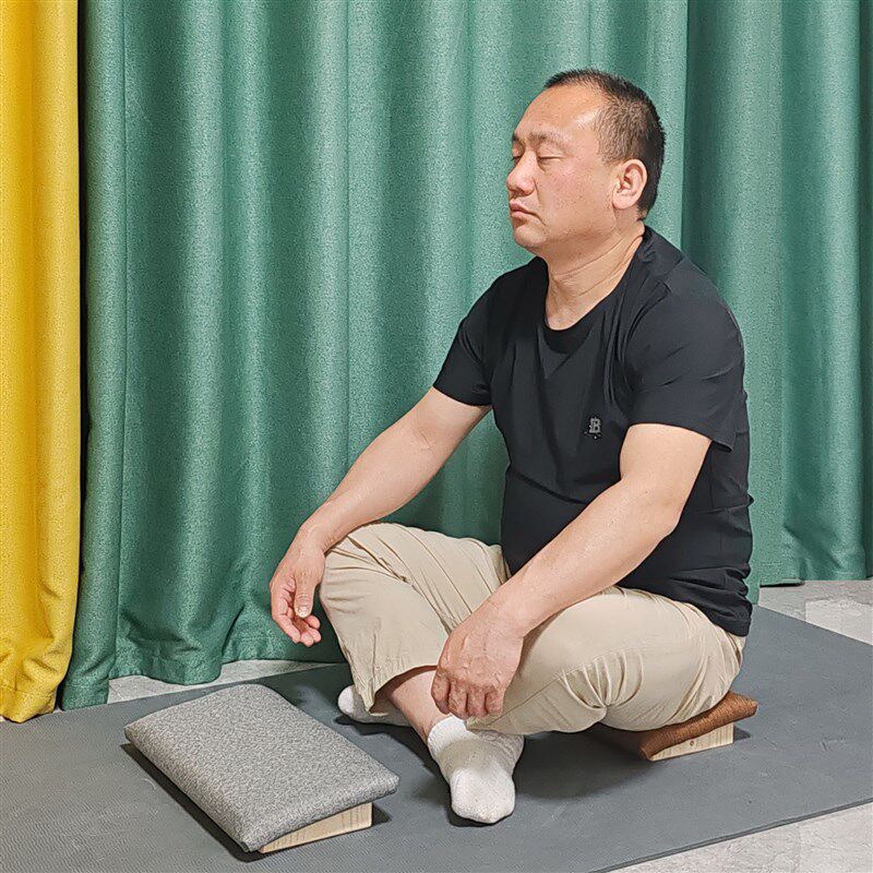 实木禅修上垫斜面坐垫打坐垫跪拜垫子静坐垫冥想垫子打坐矫正身姿