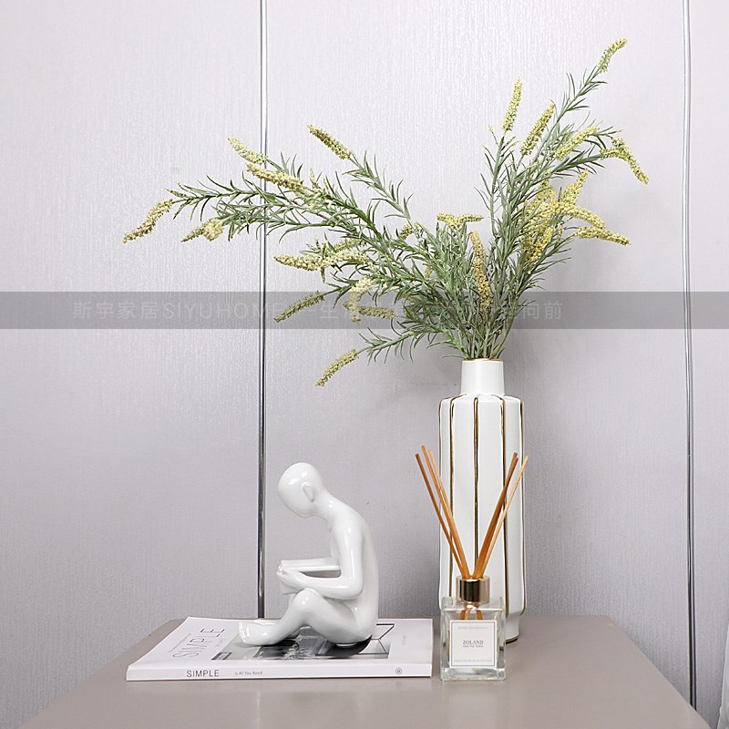 简约现代客厅茶几摆件装饰花艺书桌床头柜家饰软装套装工艺品摆设