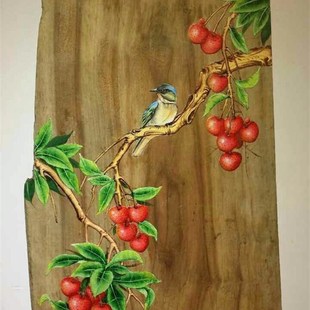 老樟木原生态风化木挂画壁饰壁画老木头手绘板画酒店客厅会所茶楼