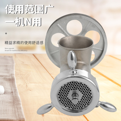 32商用电动不锈钢绞肉机大型碎骨机绞鸡架绞辣椒糍粑肉和面灌肠机