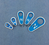 N接地标志 孔6mm 铝接地标识 1000只 铝接地标 零线接地标识