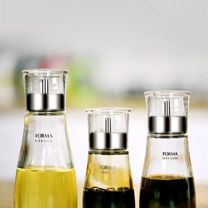 ASVEL玻璃油壶密封防漏酱油醋瓶调味瓶罐 油瓶带盖调调料瓶不挂油