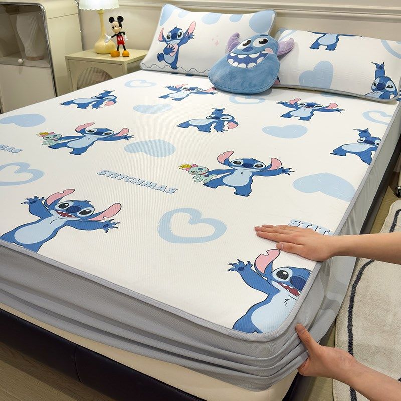 夏季凉感冰丝凉席床笠款三件套可机洗床罩2025新款儿童空调软席子,床上用品,冰丝席,淘宝优惠券,粉丝福利购,淘宝优惠卷