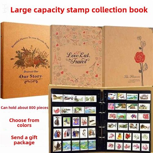 约800枚大容量邮票收藏册邮票册活页册集邮空册集邮保护册邮票保