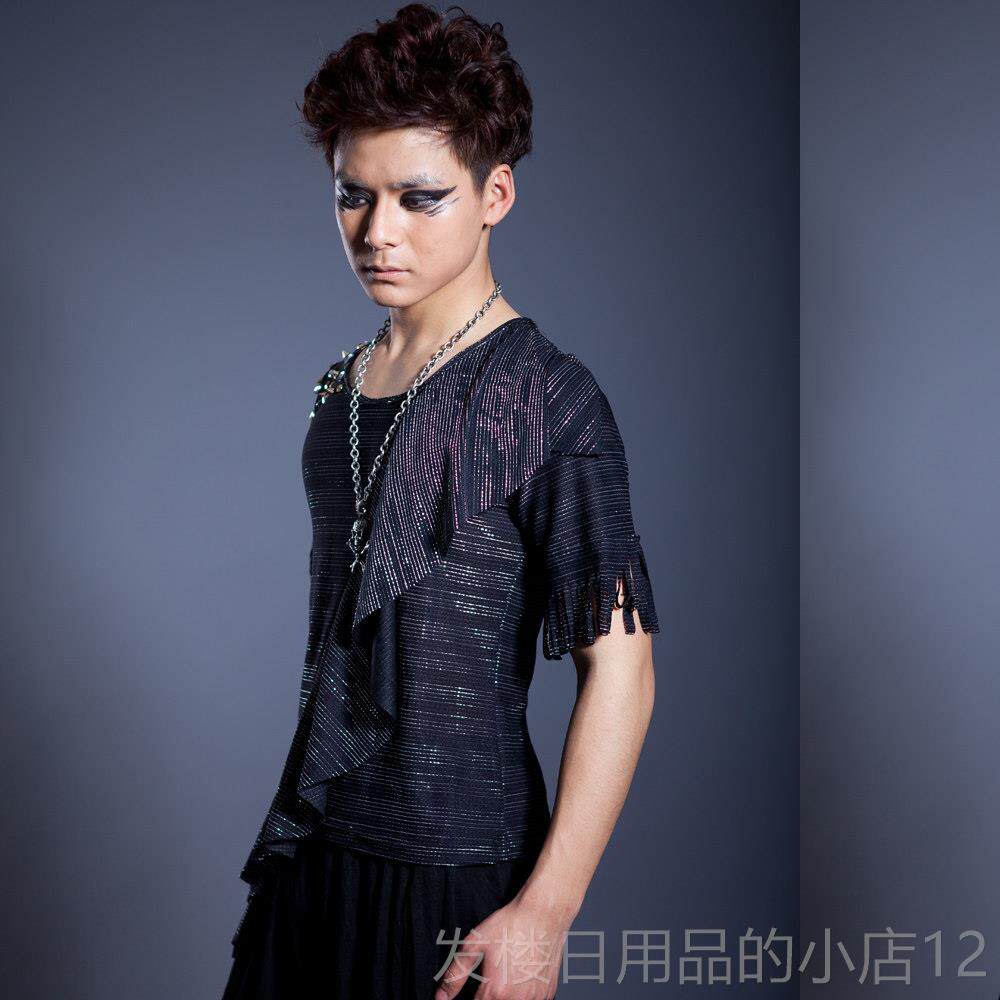 正品个性衣服男潮 流非主男装流美发工作服版夜店 舞台演出韩服不