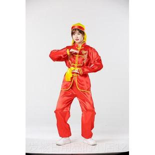 正品打鼓服练腰功服鼓舞龙舞狮服装术男女生秧歌服演成人武演出服