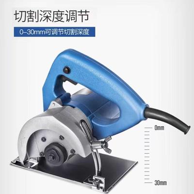 手石材割机小型瓷0砖大GRX功率云石机180W4寸木切工专用提切割锯