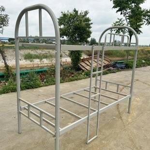 上铺铁艺床宿舍床双层人学高单低床简易两KXA层省生空下间工地加