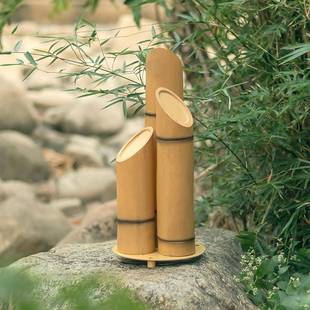 ed发PMD光仿真草竹子灯户外园林竹筒灯园坪亮l化花竹节灯装 饰路灯